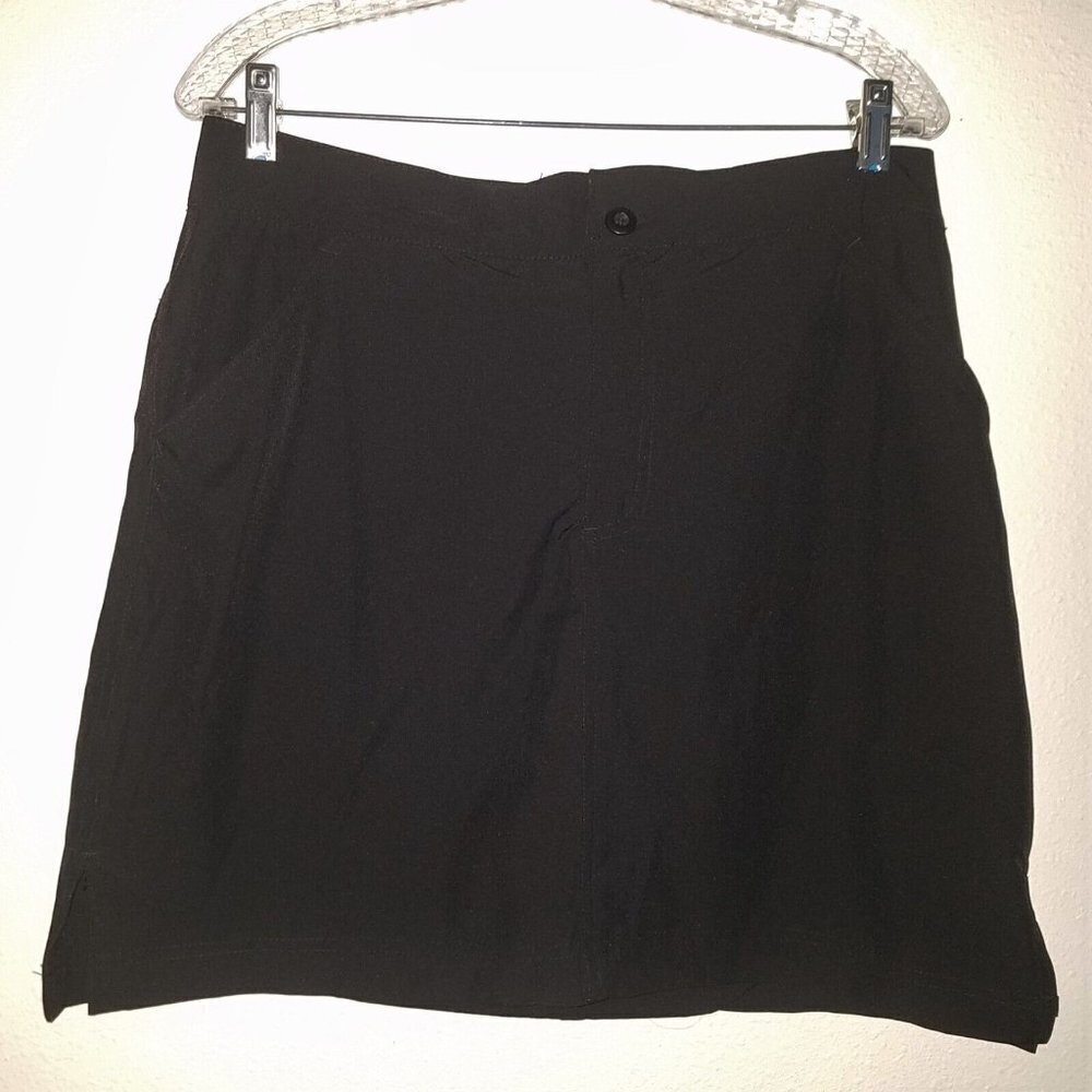Stillwater Supply Co Solid Black Skort Size 8 Athletic Active Golf Skirt/Shorts